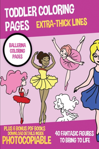 Toddler Coloring Pages (Ballerina Coloring Pages)