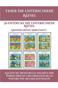 Kindergarten-Arbeitsheft (Finde die Unterschiede Rätsel)