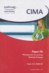 CIMA Paper P6 Management Accounting - Business Strategy