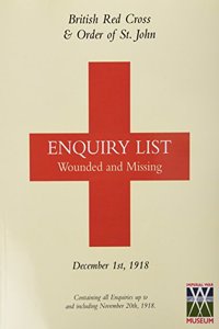 British Red Cross and Order of St John Enquiry List for Wounded and Missing