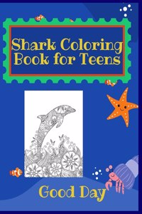 Shark Coloring Book for Teens