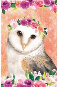 Bullet Journal for Bird Lovers Owl in Flowers