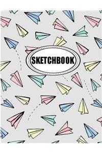 Sketchbook : Paper Rocket: 120 Pages of 8.5 x 11 Blank Paper for Drawing, Doodling or Sketching (Sketchbooks)