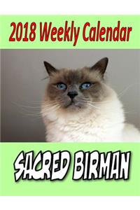 2018 Weekly Calendar Sacred Birman