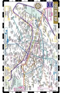 Streetwise Paris Metro Map - Laminated Metro Map of Paris, France