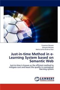 Just-In-Time Method in E-Learning System Based on Semantic Web