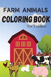 Farm Animals Coloring Book For Toddlers