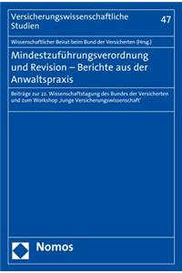 Mindestzufuhrungsverordnung Und Revision - Berichte Aus Der Anwaltspraxis