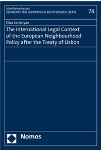 International Legal Context of the European Neighbourhood Policy After the Treaty of Lisbon