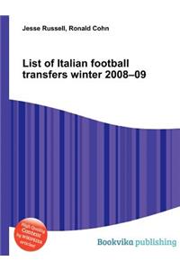 List of Italian Football Transfers Winter 2008-09
