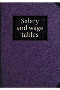 Salary and Wage Tables