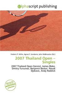 2007 Thailand Open - Singles