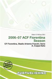 2006-07 Acf Fiorentina Season