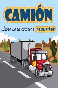 Libro para colorear de camiones para ninos