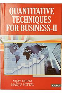 Quantiative Techniques for Business-II