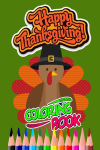 happy thanksgiving coloring book,