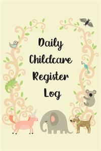 Daily Childcare Register Log
