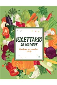 Ricettario Da Scrivere Quaderno Per Annotare Ricette