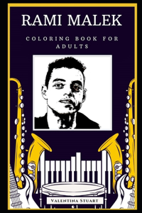 Rami Malek Coloring Book for Adults