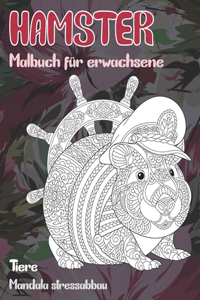 Malbuch für Erwachsene - Mandala Stressabbau - Tiere - Hamster