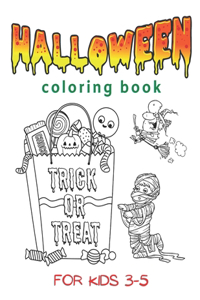 Halloween Coloring Book for Kids 3-5