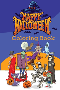 Happy Halloween coloring book