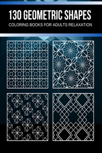 Geometric shapes coloring books for adults relaxation