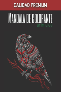 Mandala de colorante animales - Calidad Premium
