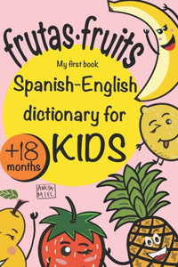 Spanish English dictionary for kids edition FRUITS
