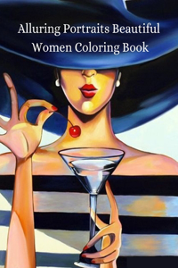 Alluring Portraits Beautiful Women Coloring Book