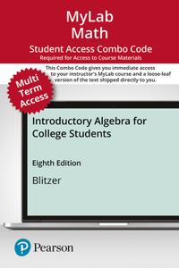 Mylab Math with Pearson Etext -- Combo Access Card -- For Introductory Algebra for College Students (24 Months)