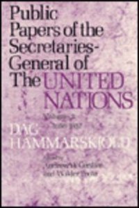 Public Papers of the Secretaries-General of the United Nations