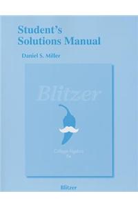 Student's Solutions Manual for College Algebra