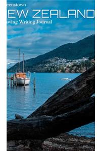 Queentown New Zealand Travel Drawing Journal
