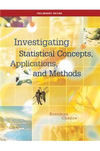 Introduction to Statistical Concepts, Methods, and Theory