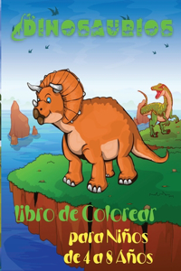 Dinosaurios Libro de Colorear para Niños de 4 a 8 Años