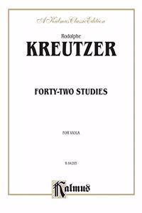 KREUTZER 42 STUDIES VIOLA V