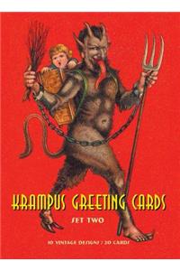 Krampus Greeting Cards Set Two: 20 Assorted Cards in Deluxe Tin