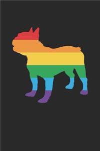 Boston Terrier Notebook - Gay Pride Flag Boston Terrier LGBT Pride Month - Boston Terrier Journal