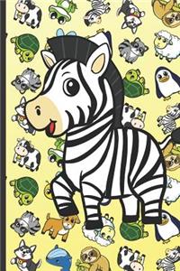 Zebra Animal Party Notebook