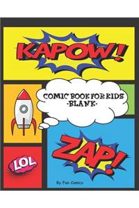 Comic Book For Kids Blank