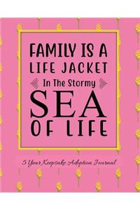 Family Is A Life Jacket In The Stormy Sea Of Life