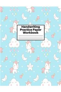 Handwriting Practice Paper Workbook