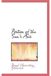 Position of the Sun's Axis