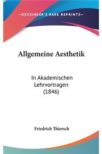 Allgemeine Aesthetik