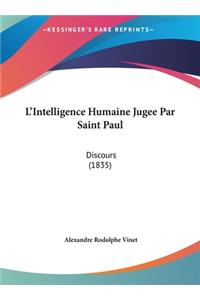L'Intelligence Humaine Jugee Par Saint Paul