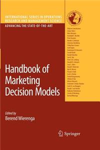 Handbook of Marketing Decision Models