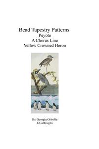 bead tapestry patterns peyote a chorus line yellow crowned heron