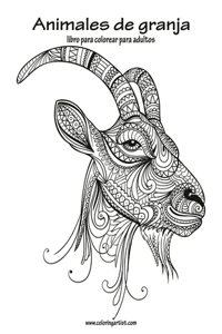 Animales de granja libro para colorear para adultos 1