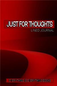 Just For Thoughts Soft Cover Lined Journal/Notebook (Red Swirl)